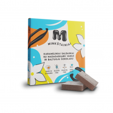 Karameliniai saldainiai su baltuoju šokoladu ir Madagaskaro vanile 135 g